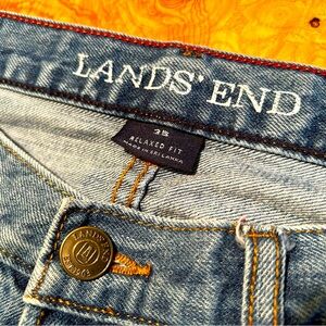 Lands' End Relaxed Fit Jeans Men’s 35x29 actual (35x30)